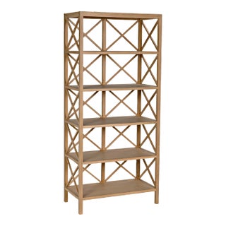 NOIR Nikolai Bookcase, White Oak For Sale