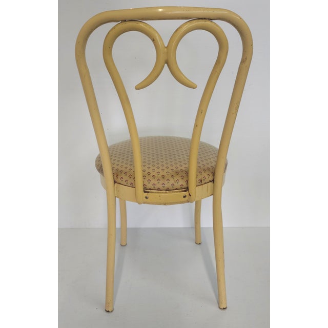 Mid 20th Century Mid 20th Century Set of Four Douglas Furniture Thonet Style Faux Bentwood Metal & Vinyl Upholstered Chairs For Sale - Image 5 of 12