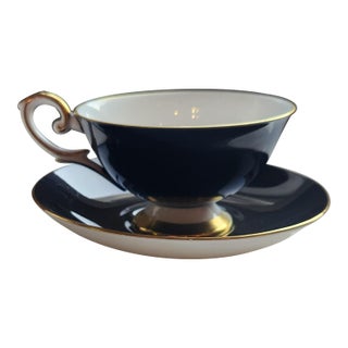 1940s Porcelain Bone China Cup & Saucer For Sale