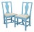 Pair of Painted Academic Revival Slip Seat Side Chairs, 1940 For Sale