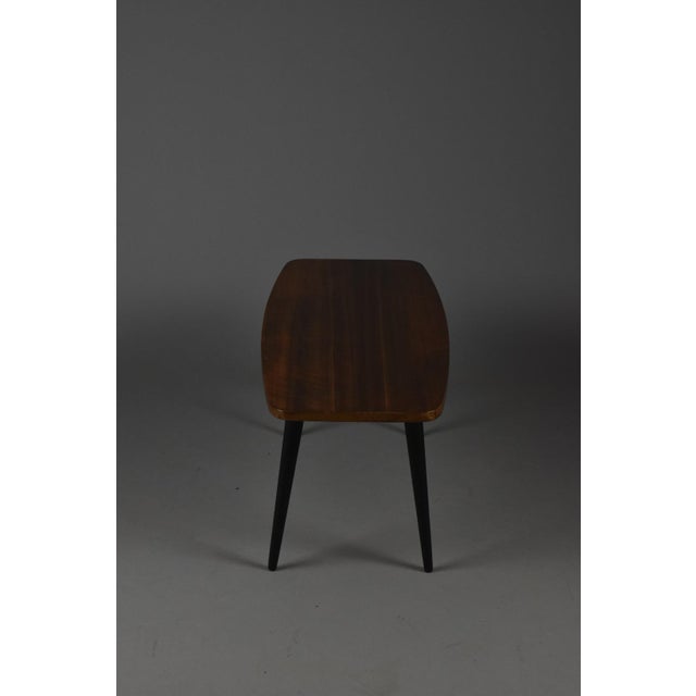 Black Mid-Century Modern Coffee Table from Jamnik, Poland, 1960s For Sale - Image 8 of 12