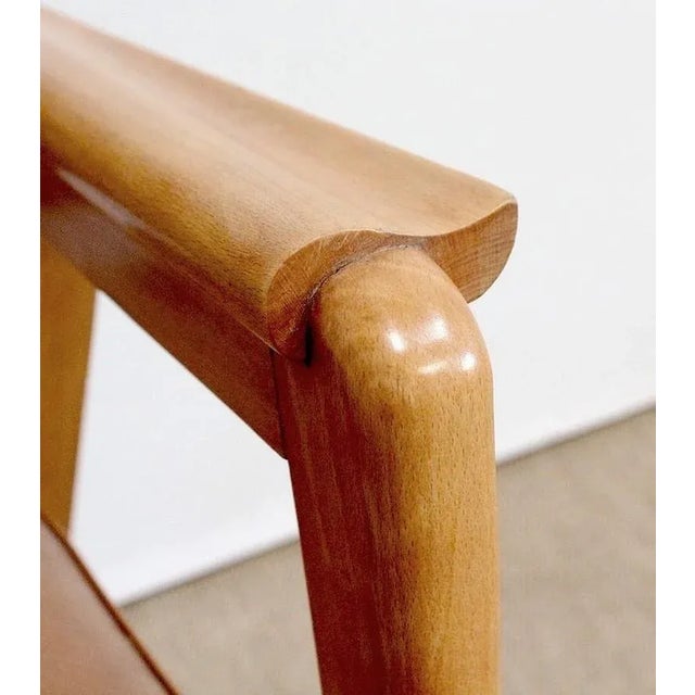 Set of Bridge Armchairs in Natural Beech, 1950s For Sale - Image 11 of 18