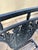 1930s Pair of Neoclassical Lyre Back Cast Iron Lyre Back With Weathered Wood Seats For Sale - Image 13 of 18