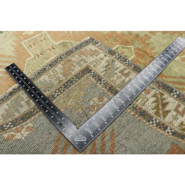 Mid 20th Century Mid 20th Century Vintage Turkish Oushak Rug 03'11 X 06'02 For Sale - Image 5 of 10