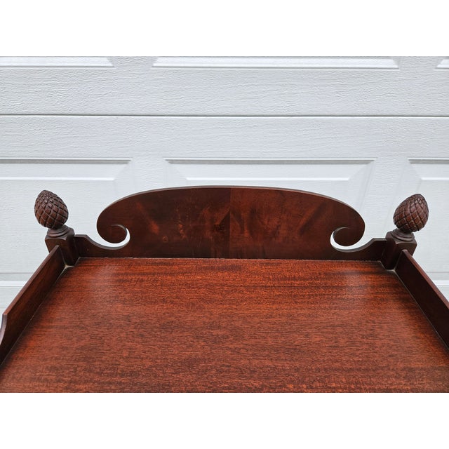 Brown Mahogany Imperial Furniture Etagere -Large Shelves For Sale - Image 8 of 13