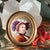 Traditional Hand painted miniature portrait on porcelain with gold-tone frame // original antique art // portrait of a female // collectible artwork For Sale - Image 3 of 10