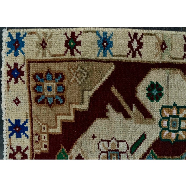 Turkish Mini Rug Oriental Hand Knotted Vintage Rug 1'7" x 2'6" #20630 Explore a curated collection of hallway runners,...