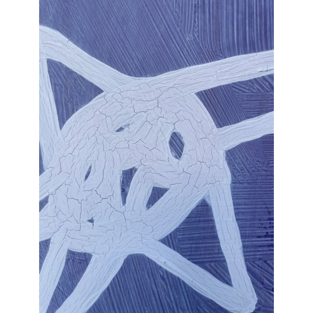 Late 20th Century Original XL Purple Star Painting on Board Signed by Zandra Rhodes For Sale - Image 12 of 13