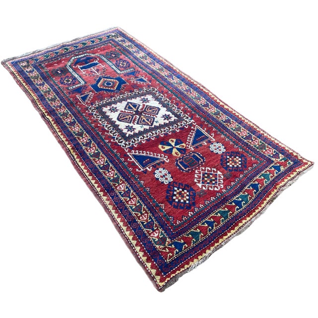 Antique Caucasian Fachralo Kazak Prayer Rug, 1890s For Sale - Image 3 of 18