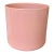 Postmodern Minimalist Peachy Pink Ceramic Cylinder Planter For Sale