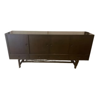 1960s Mid-Century Teak Sideboard With Sliding Doors For Sale