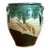Vintage Drip Glaze Pottery Vase For Sale
