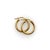Modern Vintage 14k Gold Hoops, Pair For Sale - Image 3 of 8