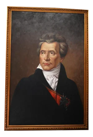 Lord Byron Portrait, Oil Painting, Framed