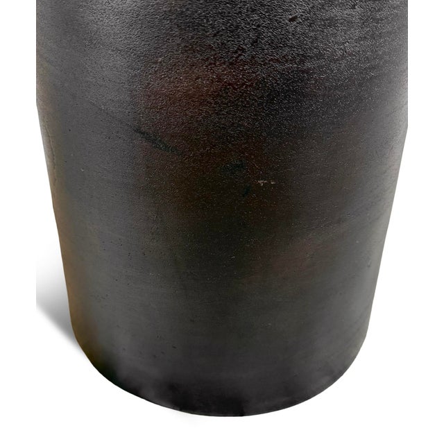 Modern Industrial Copper Bronze Metal Side Table For Sale In Los Angeles - Image 6 of 8