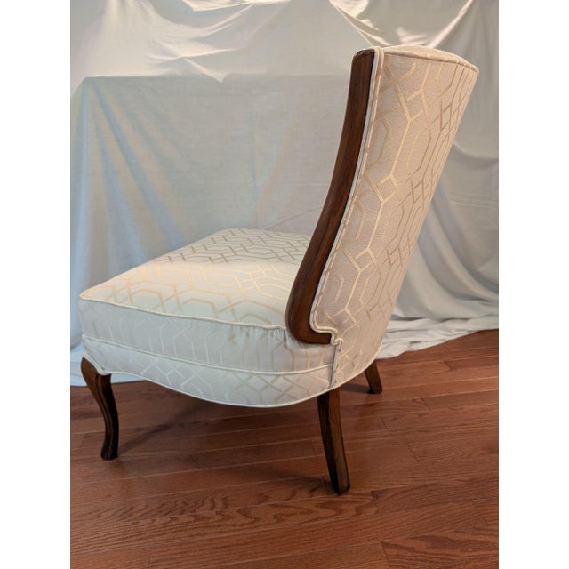 Mid 20th Century Mid 20th Century French Style Slipper Chair For Sale - Image 5 of 16
