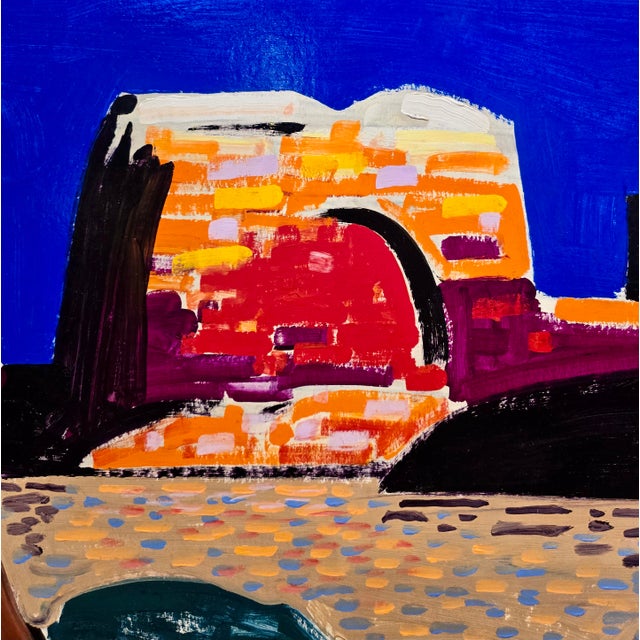 Wood Conrad Buff — Rainbow Mesa Desert Mountain Landscape - Oil Painting For Sale - Image 7 of 10