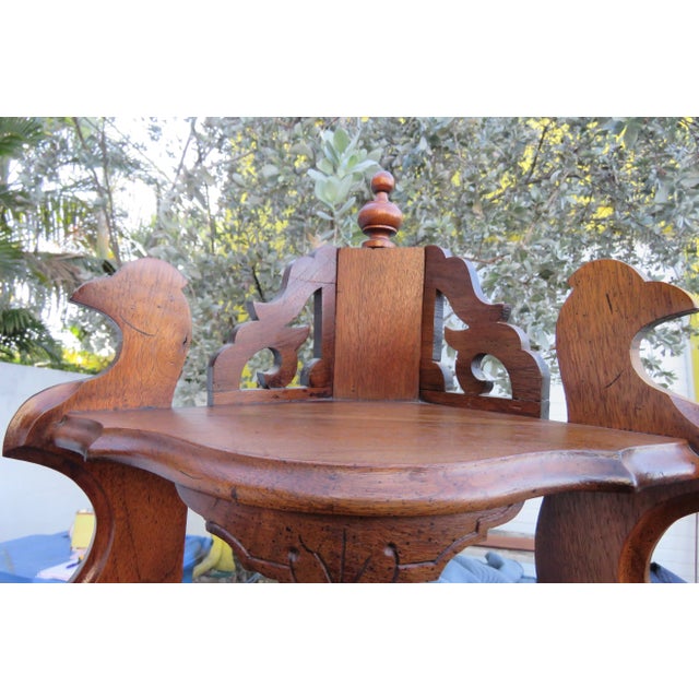 Victorian Eastlake Carved Tall Corner Display Shelves Etagere 5802 For Sale - Image 12 of 12