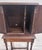 Wood Antique C. 1920 Tudor Revival Walnut Silver / Jewelry / Collector Cabinet For Sale - Image 7 of 12
