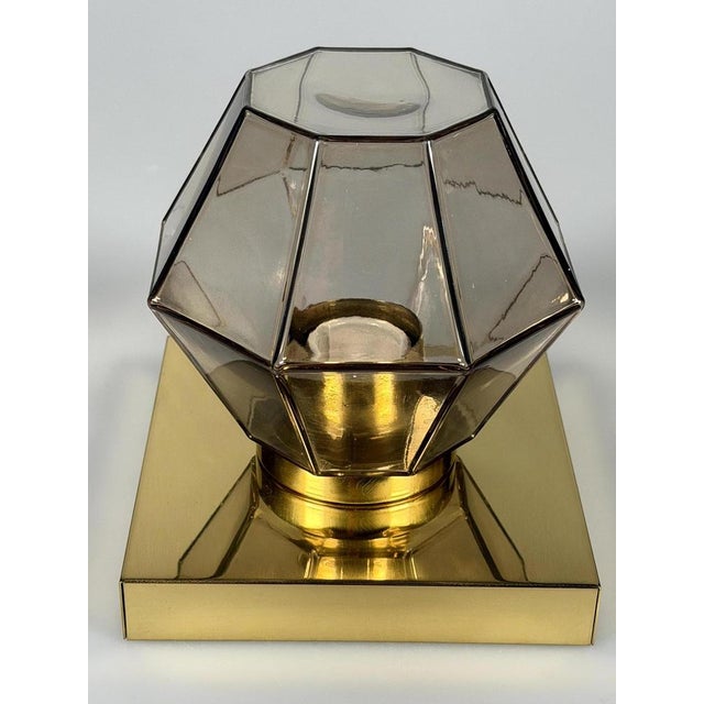 Mid-Century Modern Vintage Space Age Wall Lamp from Glashütte Limburg, 1960s For Sale - Image 3 of 15