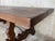 20th Century Spanish Baroque Style Walnut Lyre Legs Trestle Dining Table For Sale - Image 10 of 12