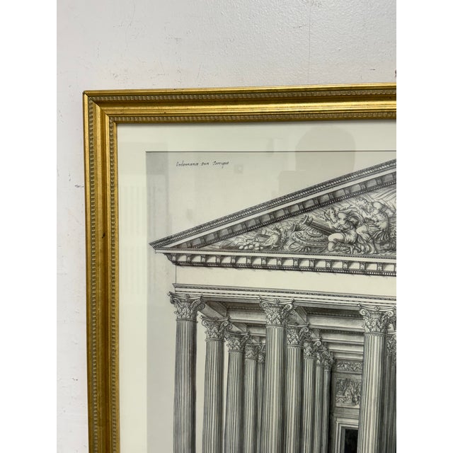 Late 20th Century Architectural Facade of the Madeleine, Paris, Framed, 20th Century For Sale - Image 5 of 12