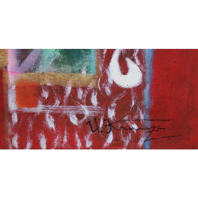 Uldis Krauze, Musical Cafe, 2020, Oil & Acrylic on Cardboard For Sale - Image 4 of 5