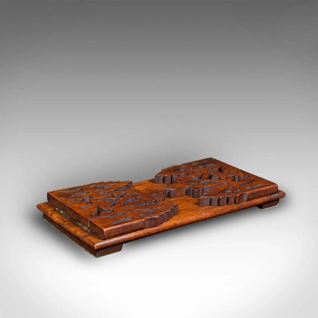 Mid 19th Century 1850s Victorian Antique Book Slide, English, Walnut, Extending, Novel Stand For Sale - Image 5 of 13