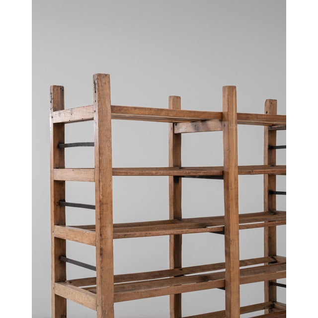 Early 20th Century 1930s French Industrial Bakery Rack on Wheels For Sale - Image 5 of 18