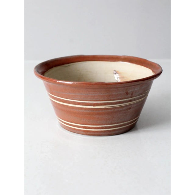 Contemporary Vintage Studio Pottery Bowl For Sale - Image 3 of 9