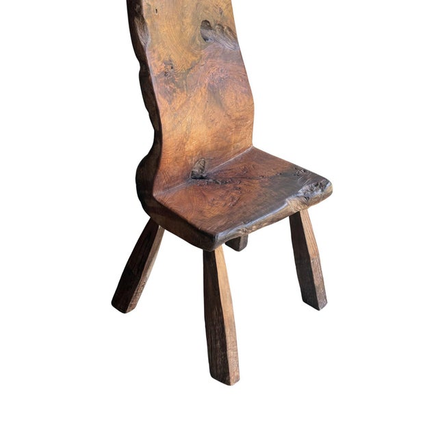 Monumental Antique Javanese Sculptural Throne Stool, Modern Organic For Sale - Image 6 of 11