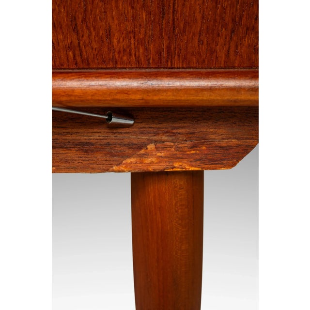 Danish Mid-Century Modern Heirloom Credenza / Cabinet Attributed to Arne Vodder for Sibast Constructed From Teak Wood, Denmark, C. 1960's For Sale - Image 11 of 12