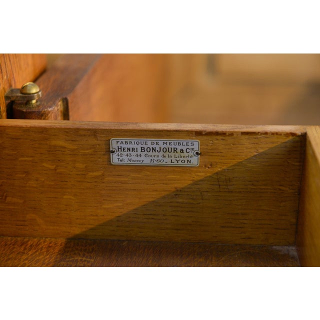 Art Deco Oak Sideboard by Henri Bonjour, 1930s For Sale - Image 4 of 16