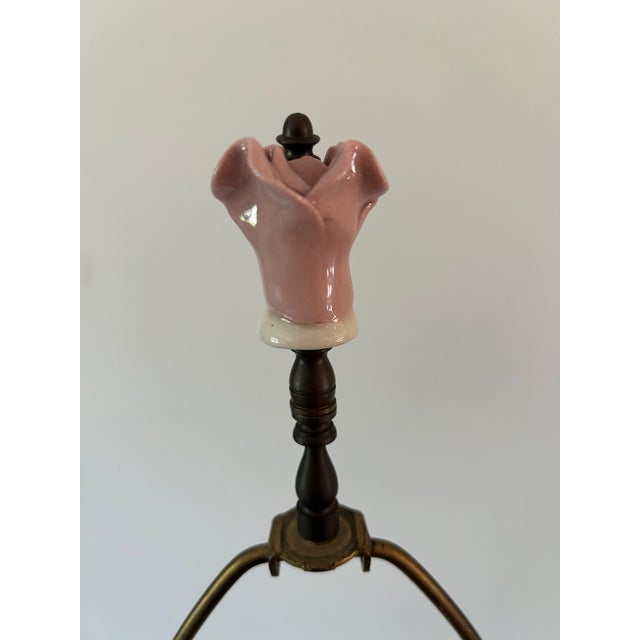 Pair of 1960s Marbro Pink Roses Lamps For Sale In Chicago - Image 6 of 12