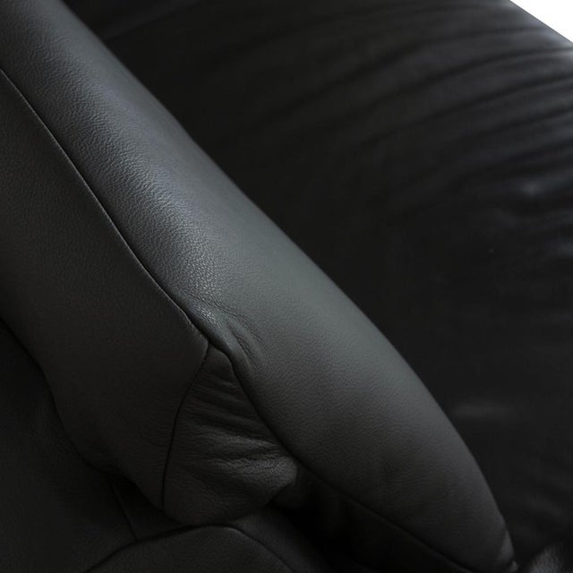 Black Leather Volare Corner Sofa with Manual Function from Koinor For Sale - Image 5 of 14