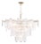 Regina Andrew Echo Glass Chandelier, Natural Brass For Sale