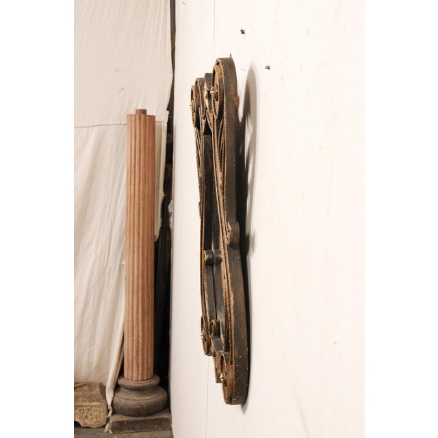 Mid 20th Century Italian Lyre-Shaped Mirror W/Star Accents For Sale - Image 9 of 12