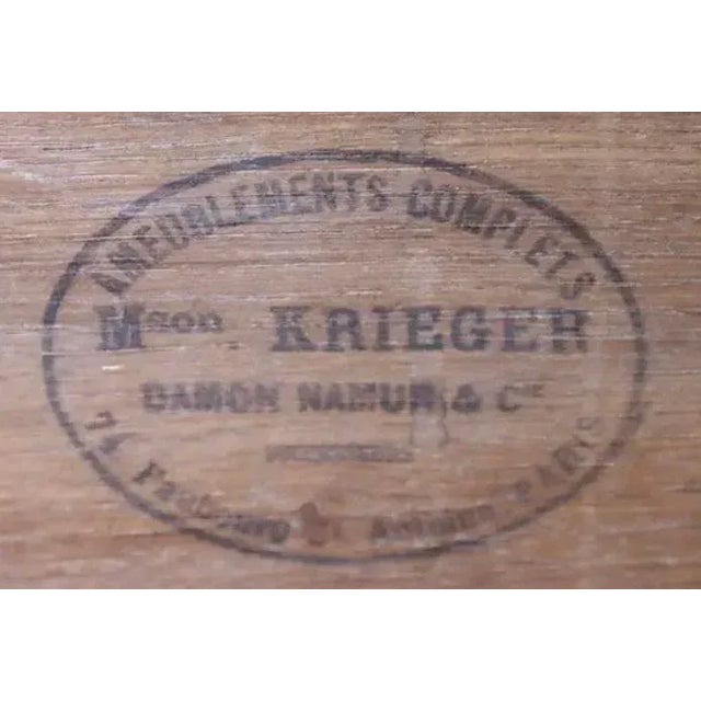 French Burlwood and Faux Bamboo Bed by Maison Krieger For Sale - Image 9 of 10