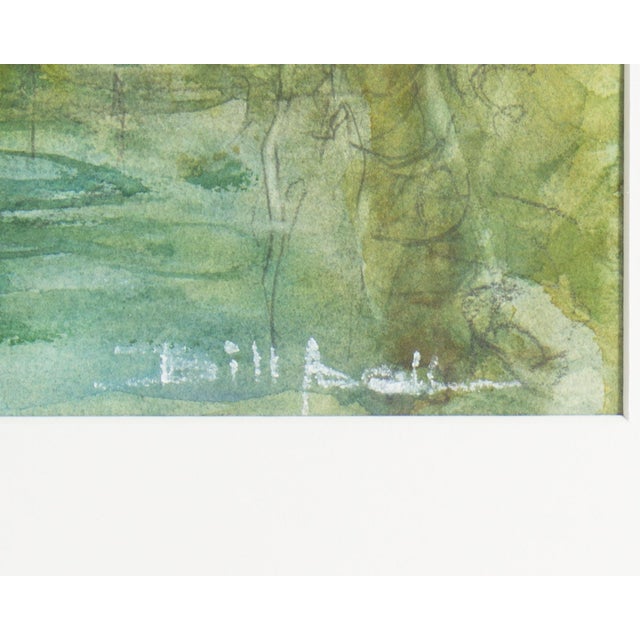 Contemporary Watercolor Landscape Painting by Bill Abell For Sale - Image 3 of 7