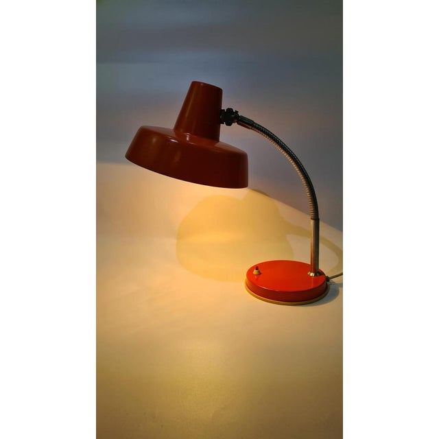 Desk Lamp in Orange Metal, Hungary, 1970s For Sale - Image 15 of 17