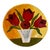 Vietri "Sara's Flowers" Pattern, Tulip Salad Plate For Sale