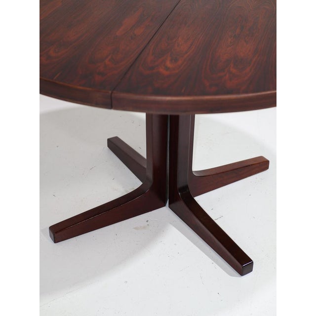 Wood Extendable Dining Table in Rosewood, Denmark, 1960s For Sale - Image 7 of 18