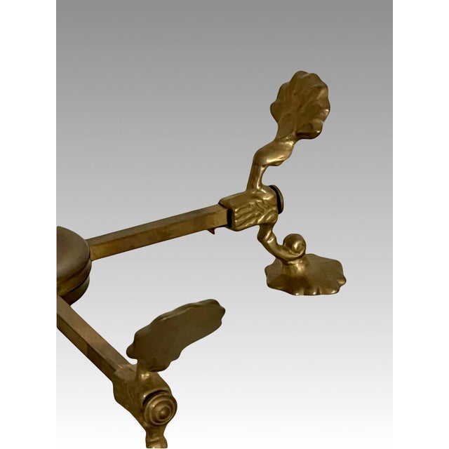 Metal Adjustable Brass Planter / Pot / Bowl Display Stand Pedestal Trestle - Andrea by Sadek For Sale - Image 7 of 10