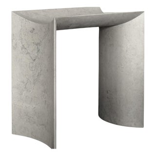 Trilite Washbasin in White Carrara Marble by Bufalini Marmi For Sale