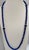 Gemstone Lapis Lazuli Single Strand Necklace 14 Kt Roundel Yellow Gold , 32 Inch For Sale - Image 7 of 8