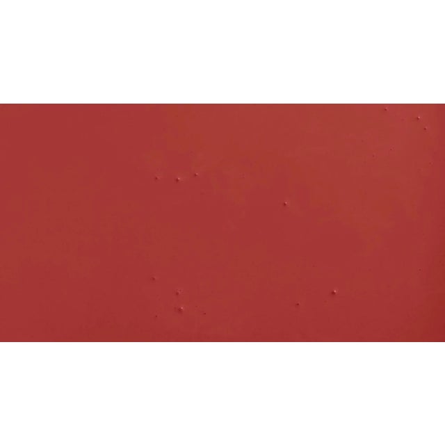 Contemporary BACKDROP Adhesive Sample Swatch in Negroni (Red with a Hint of Orange) For Sale - Image 3 of 5