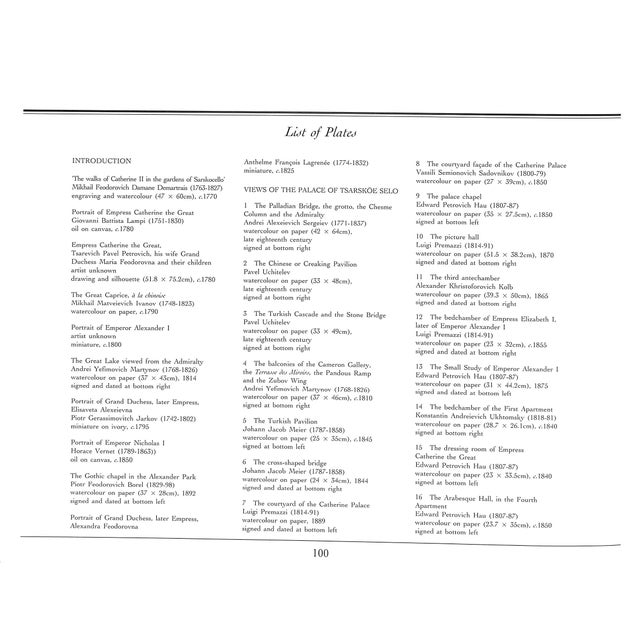 White "Views of the Palaces of Tsarskoe Selo" 1992 For Sale - Image 8 of 12