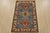 Farmhouse Kazak Rug 2’8” X 4′ Blue Wool Tribal Hand-Knotted Oriental Carpet For Sale - Image 3 of 10