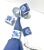 Ceramic Vintage Blue & White Chinoiserie Porcelain Napkin Rings – Set of 6 For Sale - Image 7 of 7