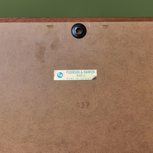 Brown Pedersen and Hansen Teak Wall Mirror For Sale - Image 8 of 9
